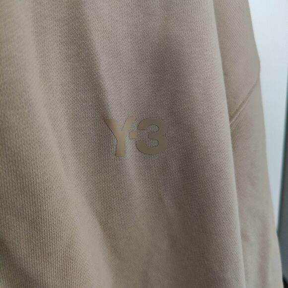 New Adidas Y-3 French Terry Zip Hoodie Size XL Tan IV5618 Yohji Yamamoto - Picture 6 of 7